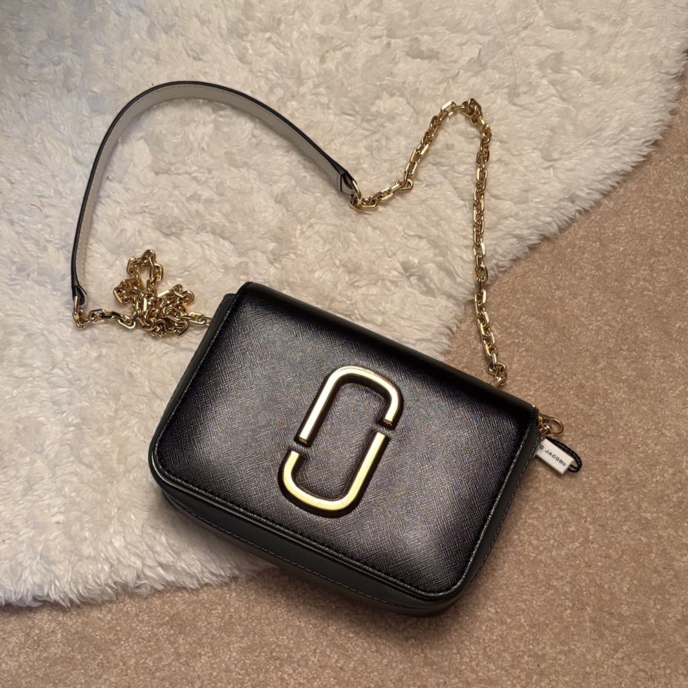 Black and Gold Crossbody Bag